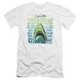 Jaws Da Dum Men's Ultra-Soft 30/1 Cotton Slim Short-Sleeve T-Shirt